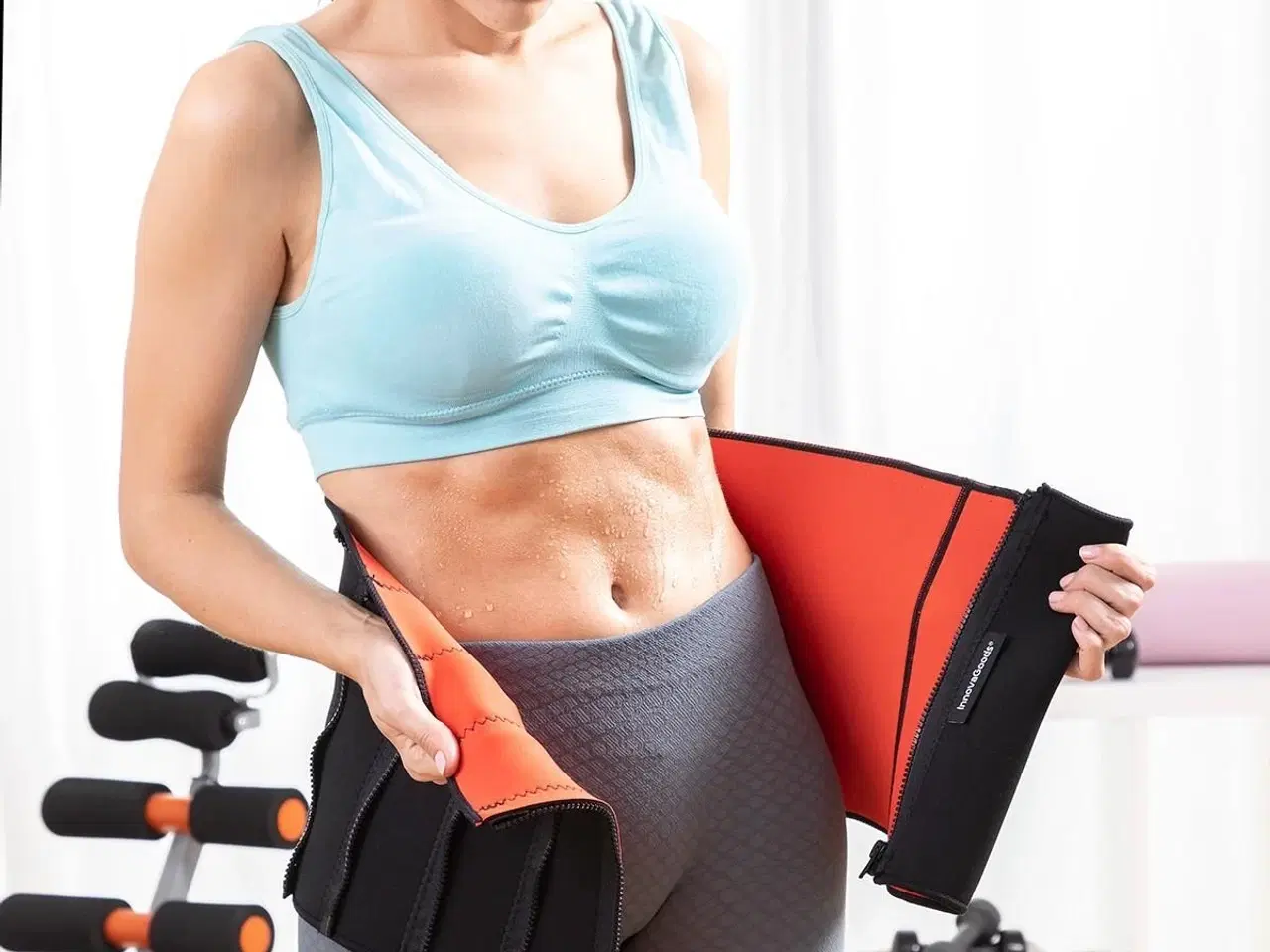 Billede 1 - Redle sports slankebælte med saunaeffekt - sort/rød