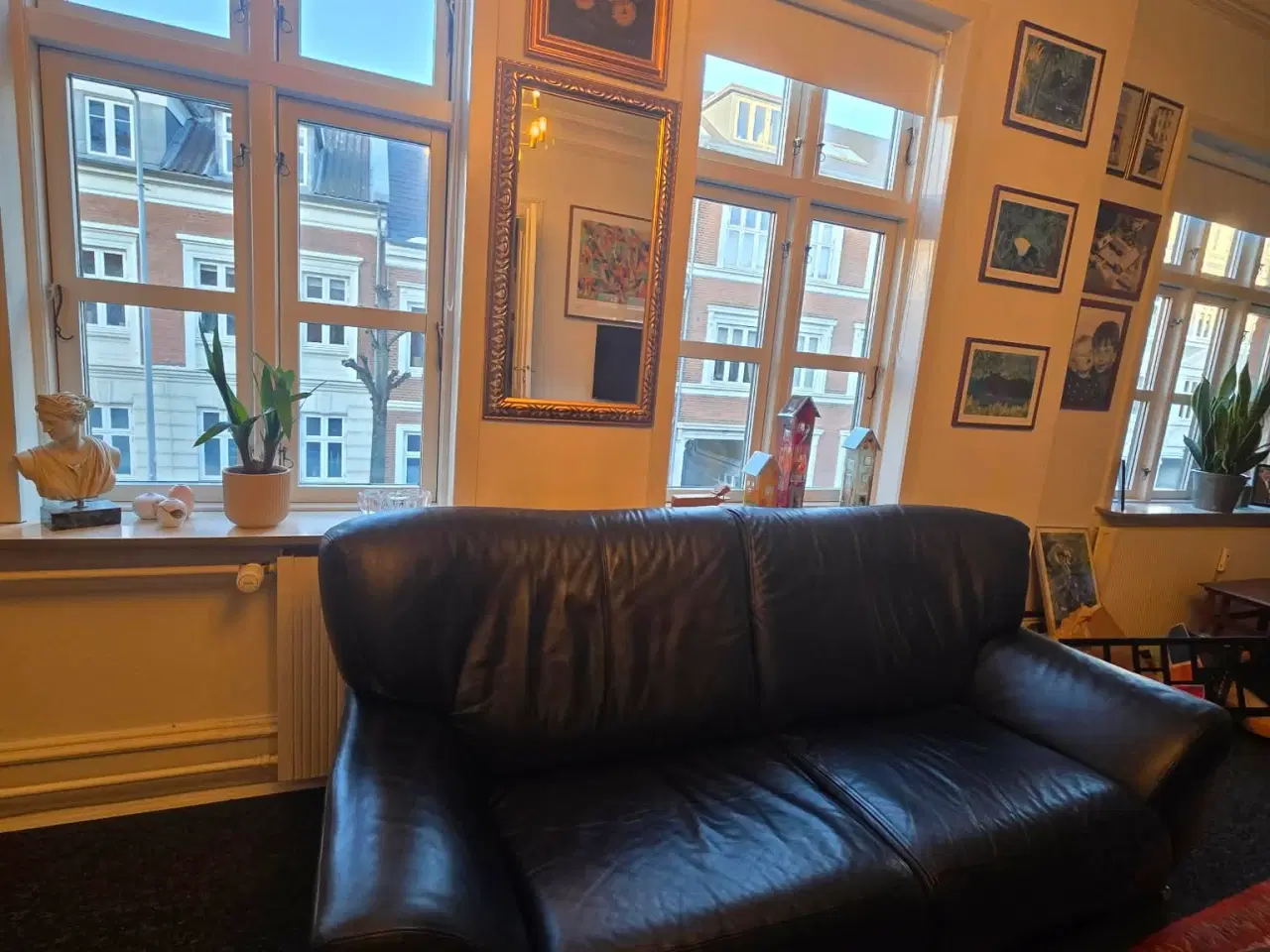 Billede 2 - 3+2 personer læder sofa 