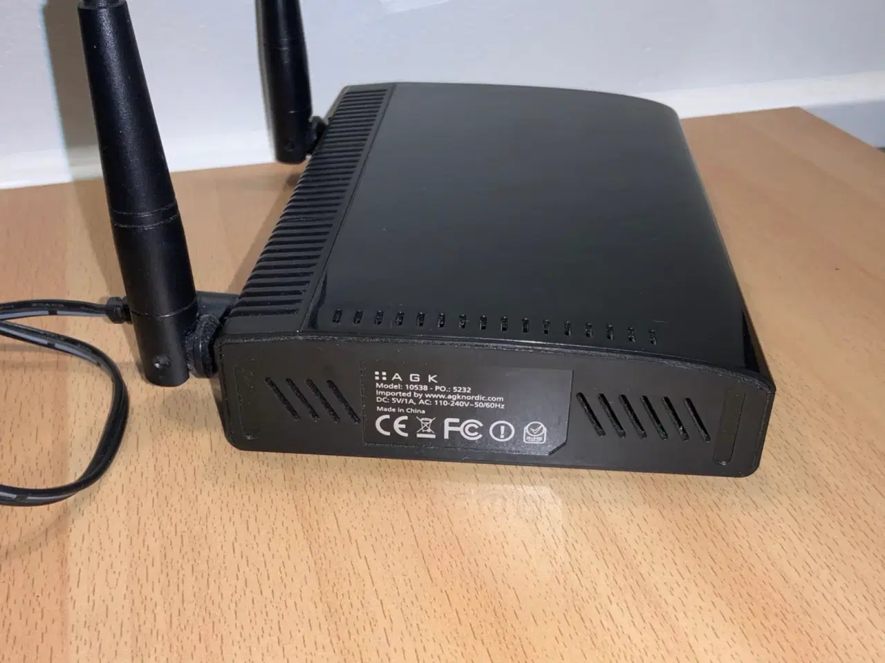 Billede 2 - Router AGK Bredbånd Model 10538