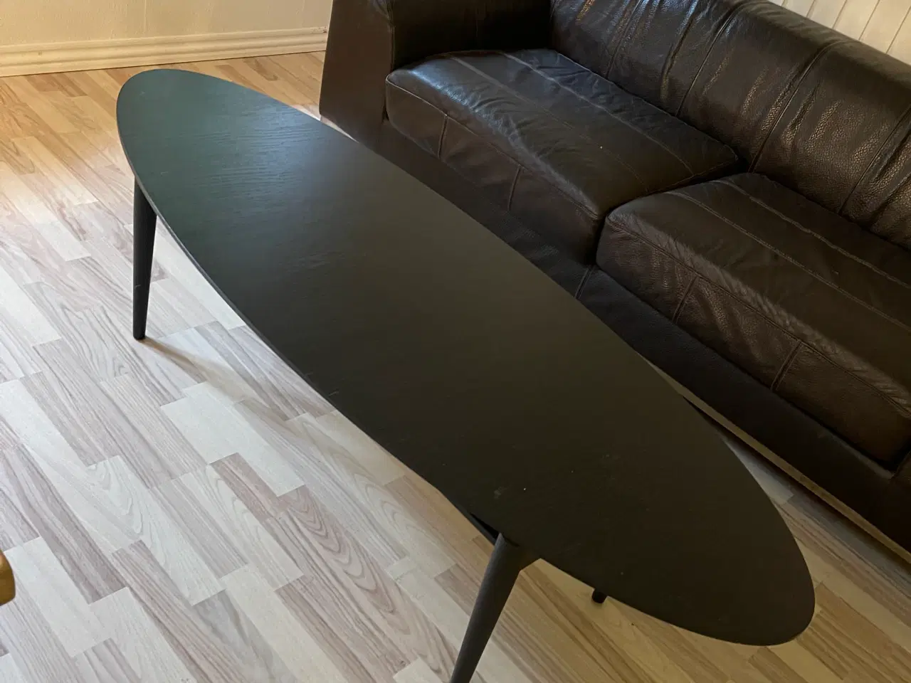 Billede 5 - Lædersofa og sofabord, sofa