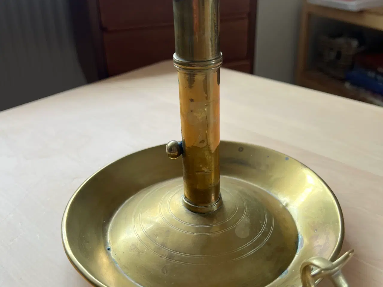 Billede 2 - Gammel messing lysestage