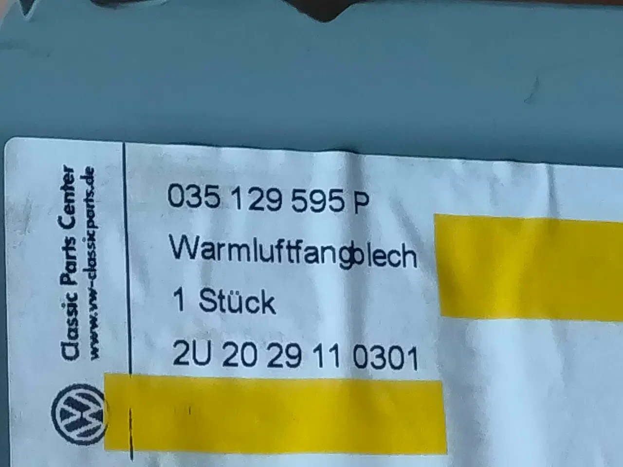 Billede 3 - Varmeskjold udstødning Audi 5 cylinder