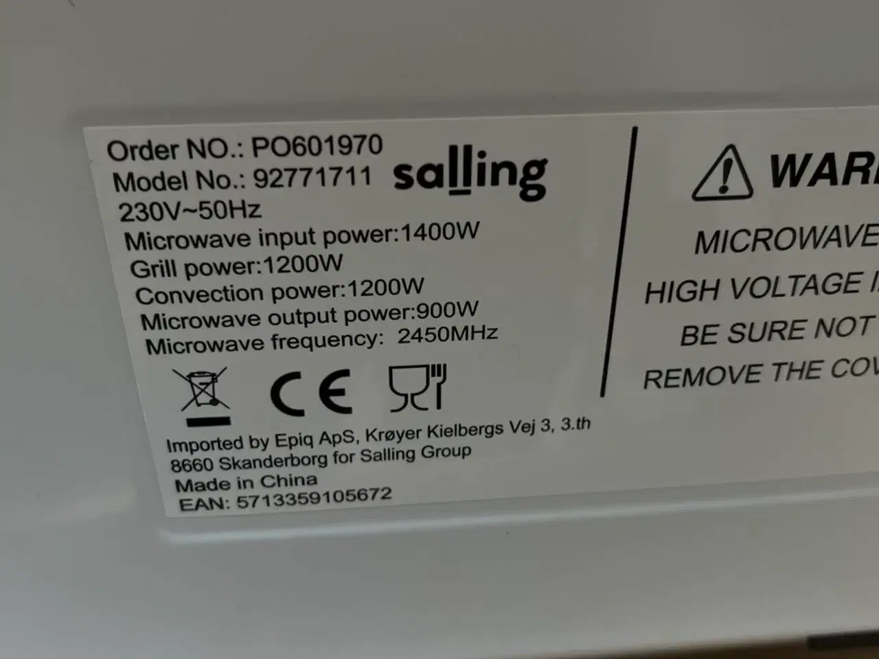 Billede 3 - Microovn SALLING