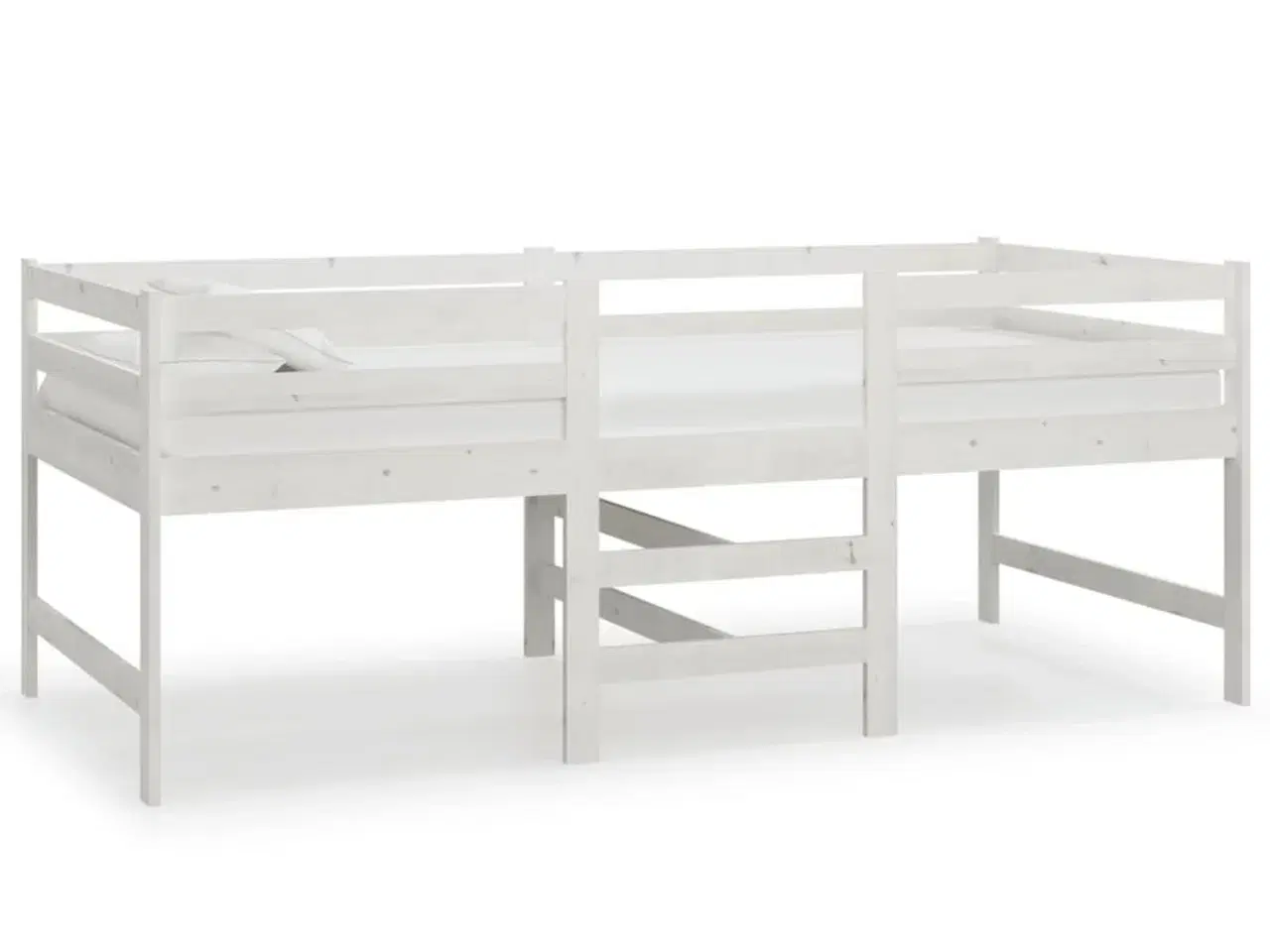 Billede 2 - Sengeramme 90x200 cm massivt fyrretræ hvid