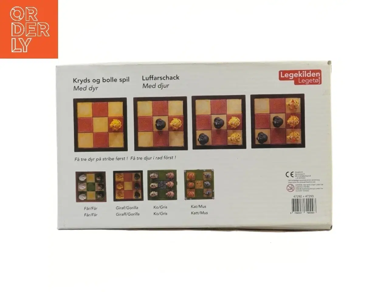 Billede 2 - Kryds og bolle spil med dyr fra Legekilden