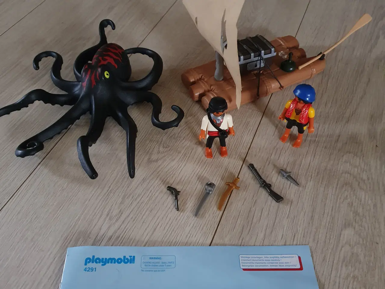 Billede 1 - Playmobil - Tømmerflåde med kæmpe blæksprutte