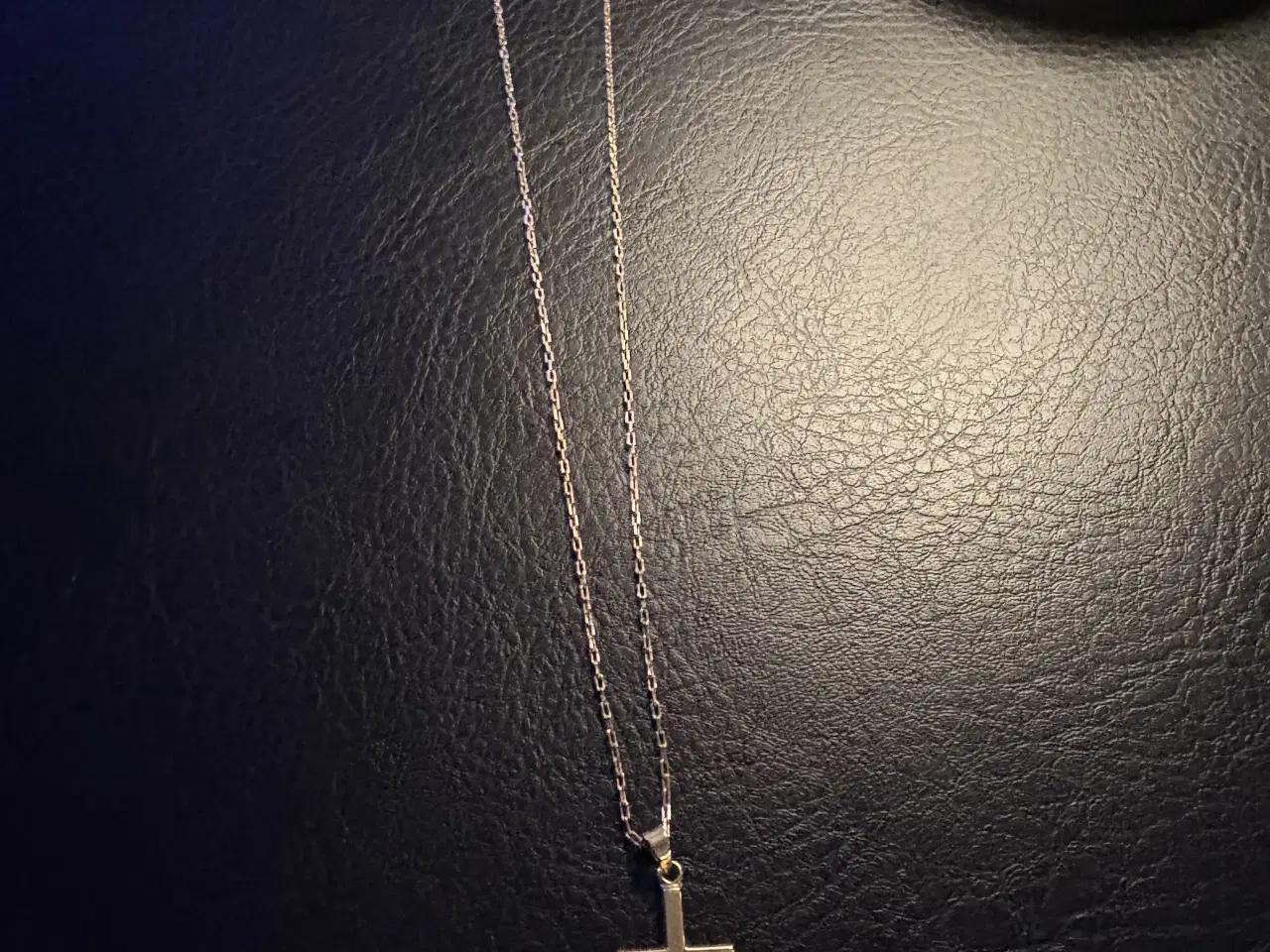 Billede 1 - Lund 14 kt guld halskæde m/kors