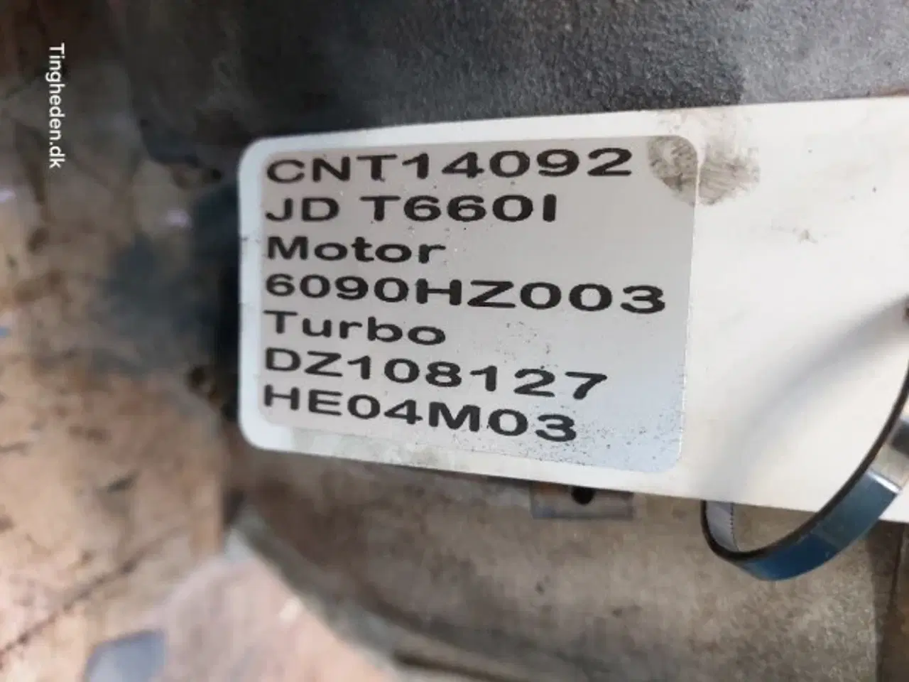 Billede 15 - Motor 6090HZ003 Turbo DZ108127