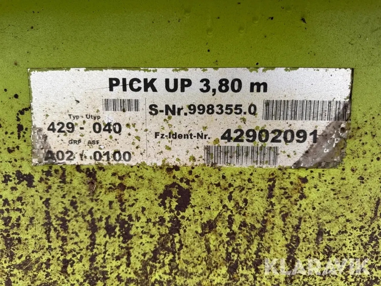 Billede 5 - Pick-Up Claas PU 380HD