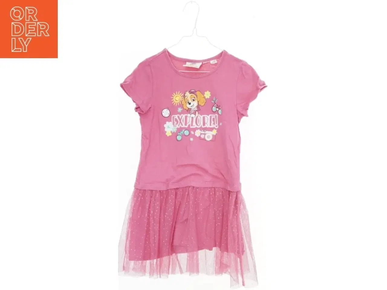 Billede 1 - Lyserød kjole med mønster fra Paw Patrol (str. 122)