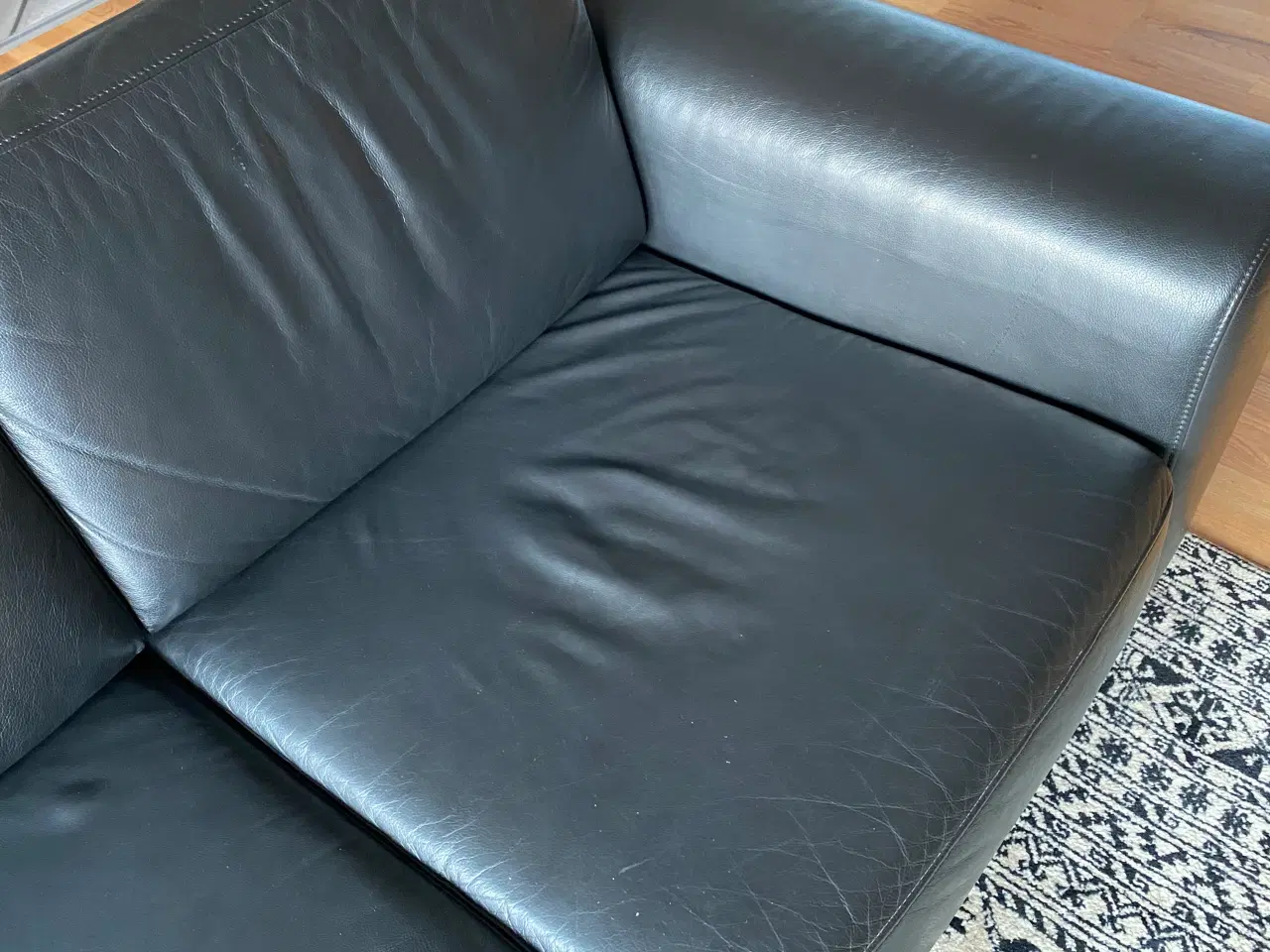 Billede 8 - Lædersofa med chaiselong