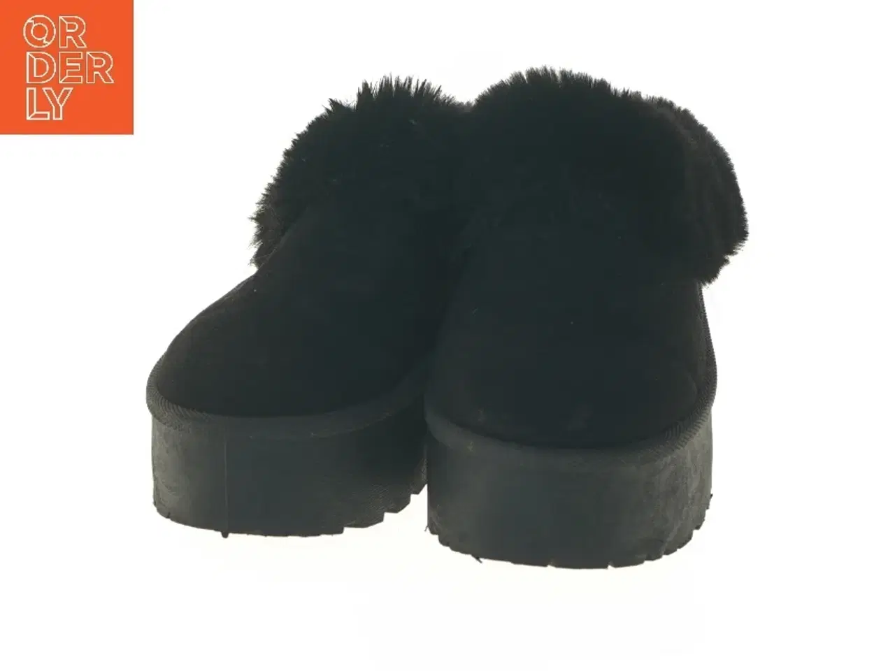 Billede 3 - Plysforede tøfler (str. 37 )