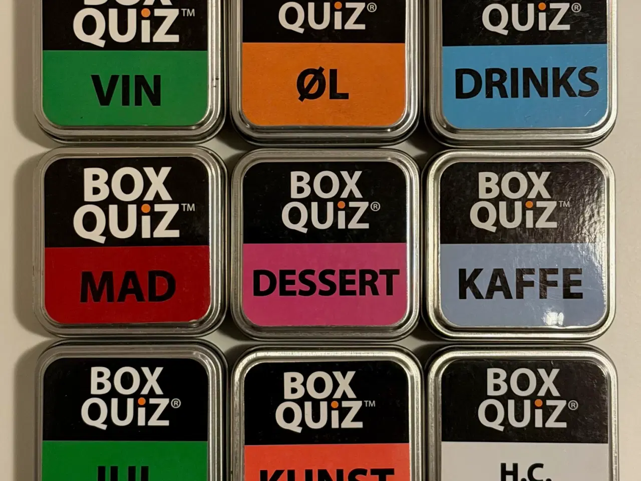 Billede 1 - Box Quiz, 9 stk.