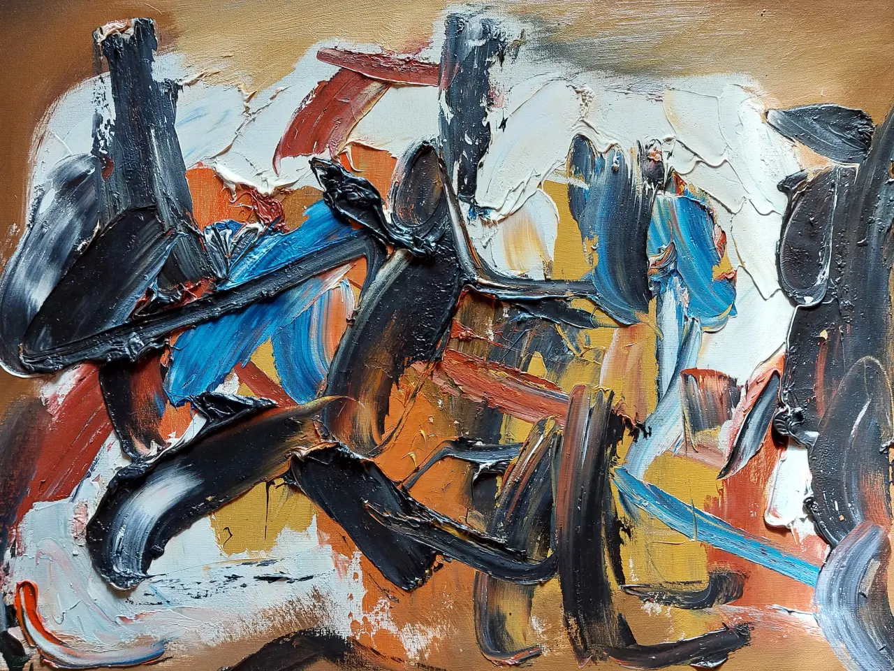 Billede 3 - PREBEN WØLCK - ( 1925-2000 )- oliemaleri