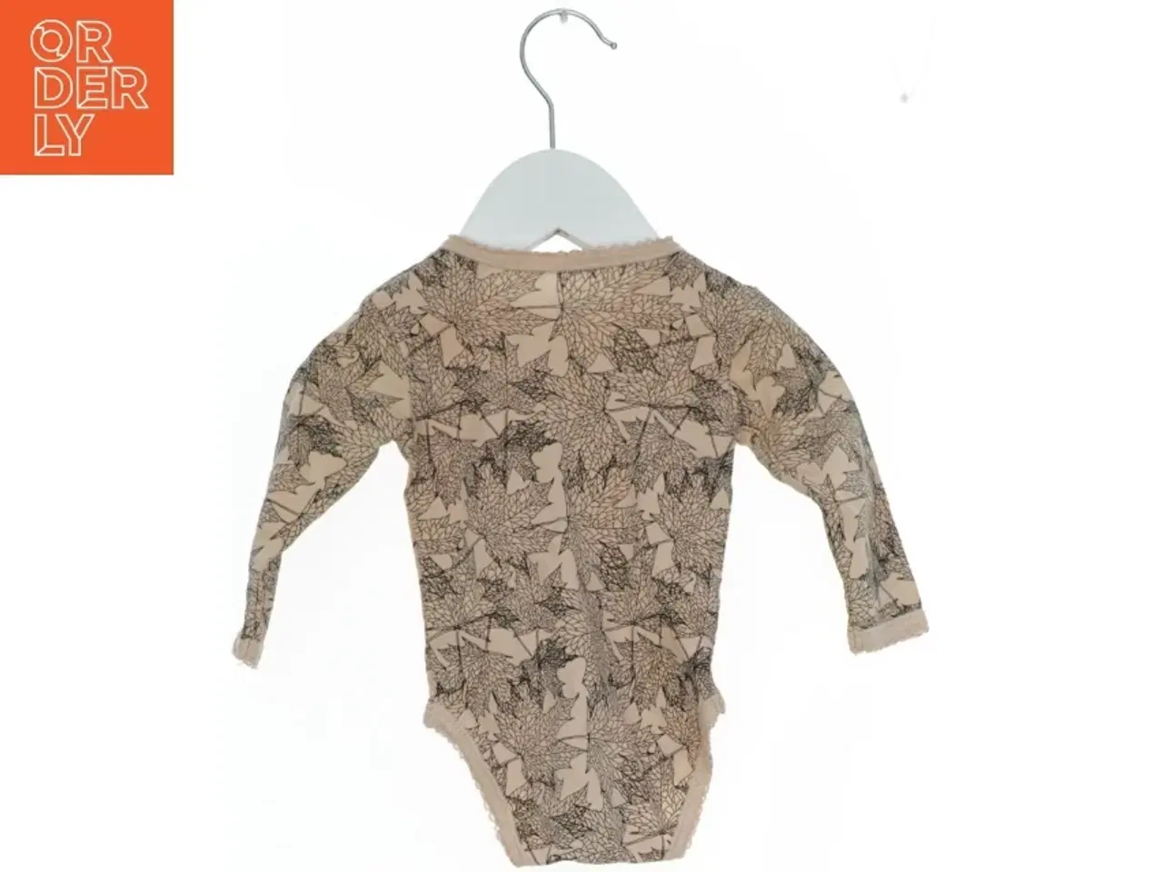 Billede 2 - Langærmet bodystocking med bladmønster fra Petit (str. 62)