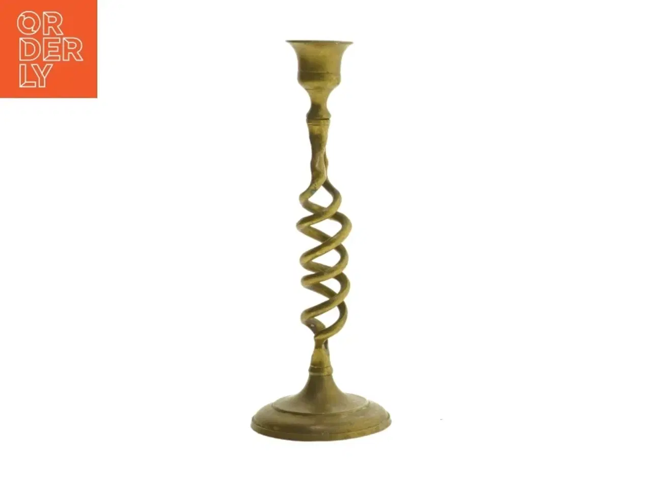 Billede 1 - Messing lysestage (str. 22 cm)