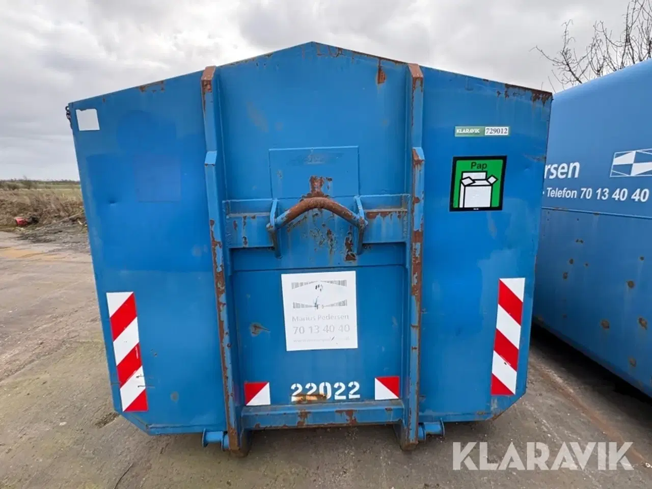 Billede 5 - Lukket affaldscontainer/ophaler 22m3