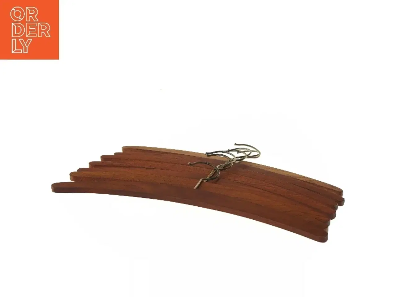 Billede 2 - Teak Træbøjler (str. 45 cm, 7 styk cm)