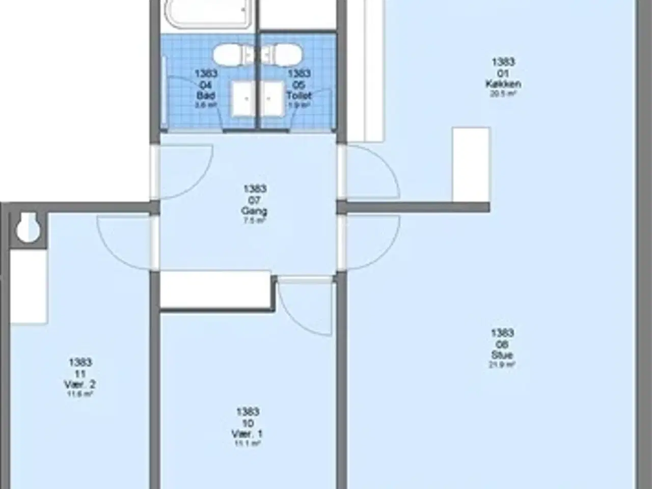 Billede 1 - Lejlighed til 6.190 kr., Esbjerg Ø, Ribe