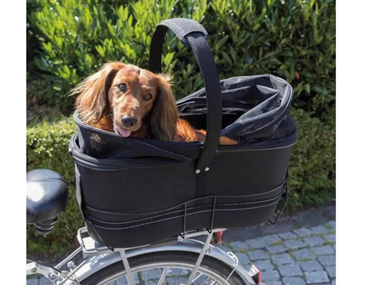 Billede 1 - Hunde cykelkurv med stativ fra Trixie