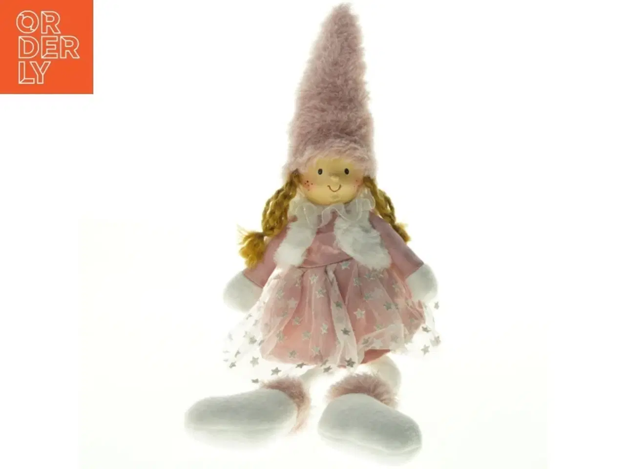 Billede 1 - Nissepige Figur (str. Længde 48 cm)