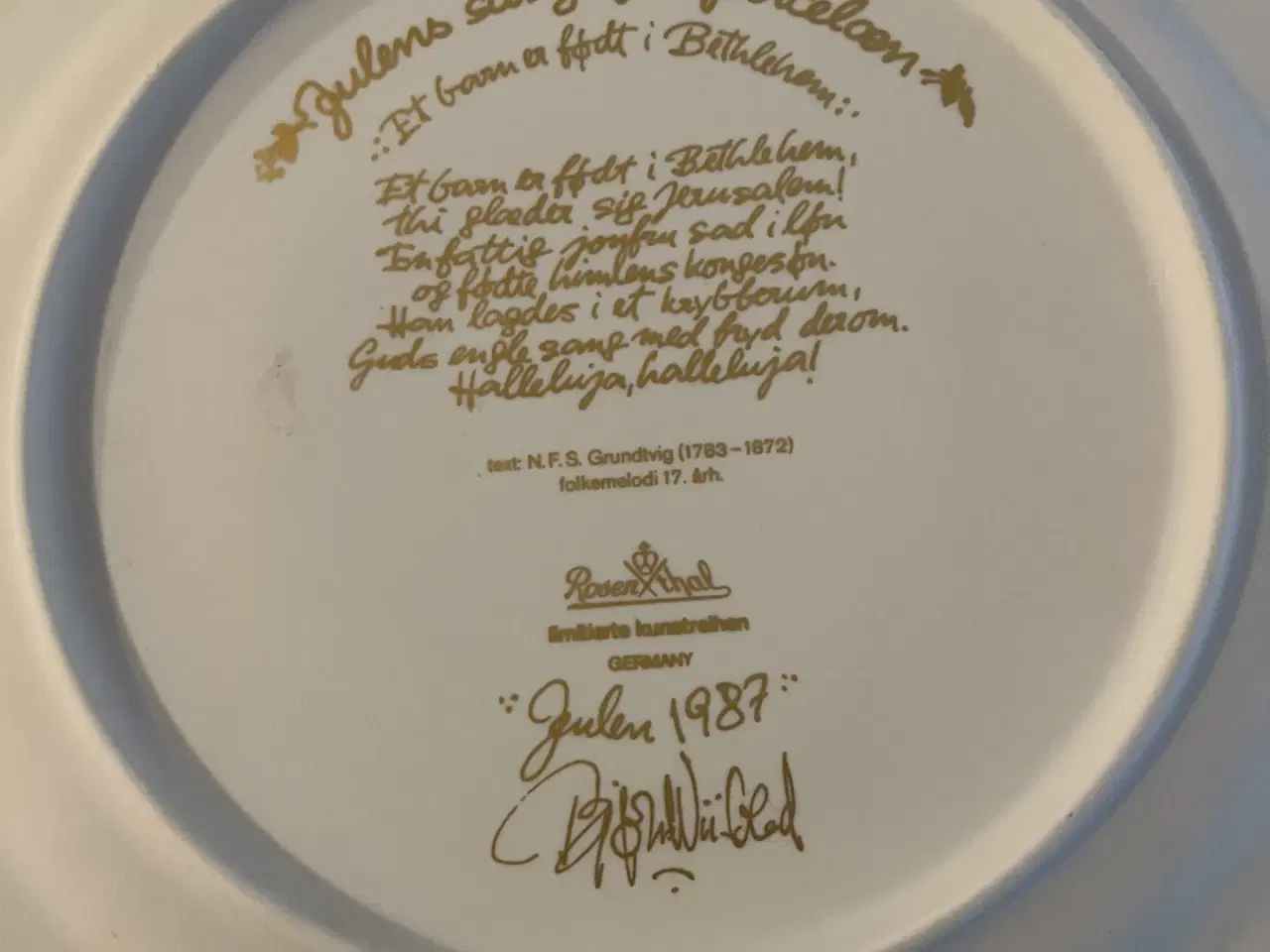 Billede 2 - Wiinblad juleplatte 1987 - perfekt stand
