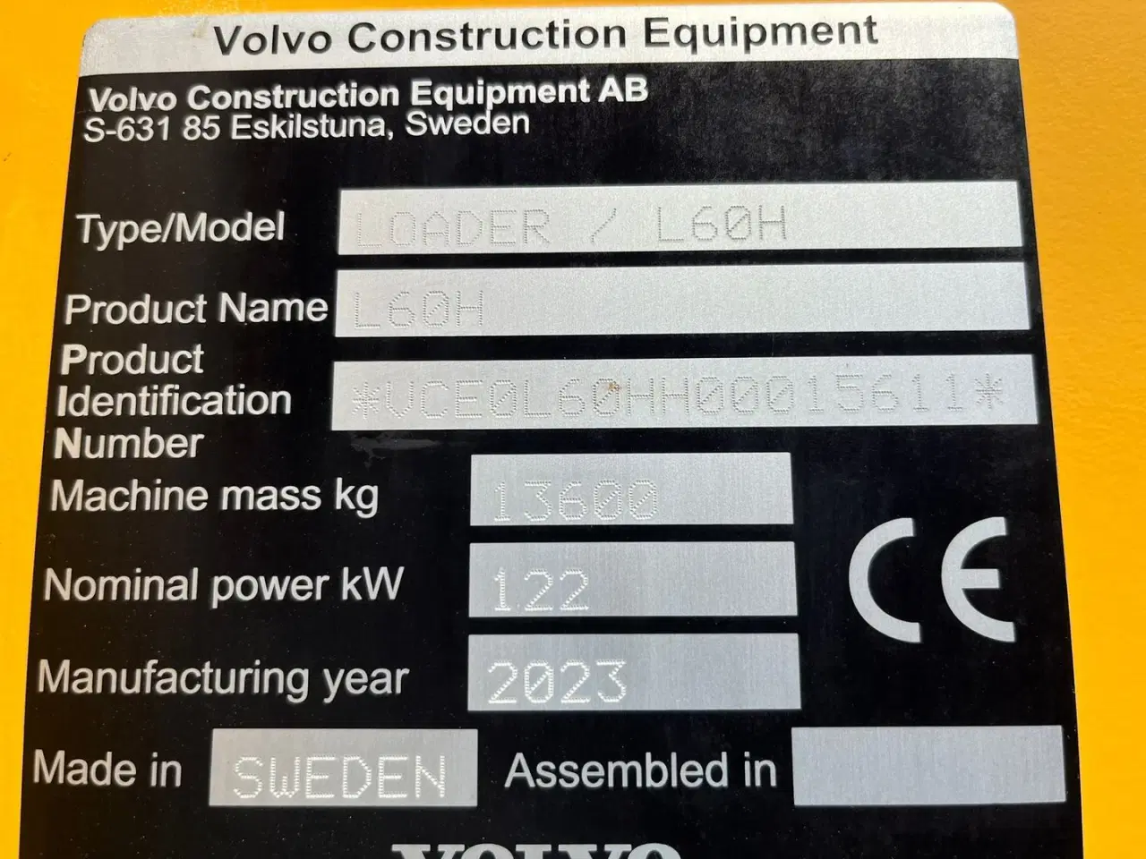 Billede 2 - Volvo L60H Dansk-maskine, med alt udstyr på. CDC, BSS, Lock-UP, 600mm hjul & centralsmørring