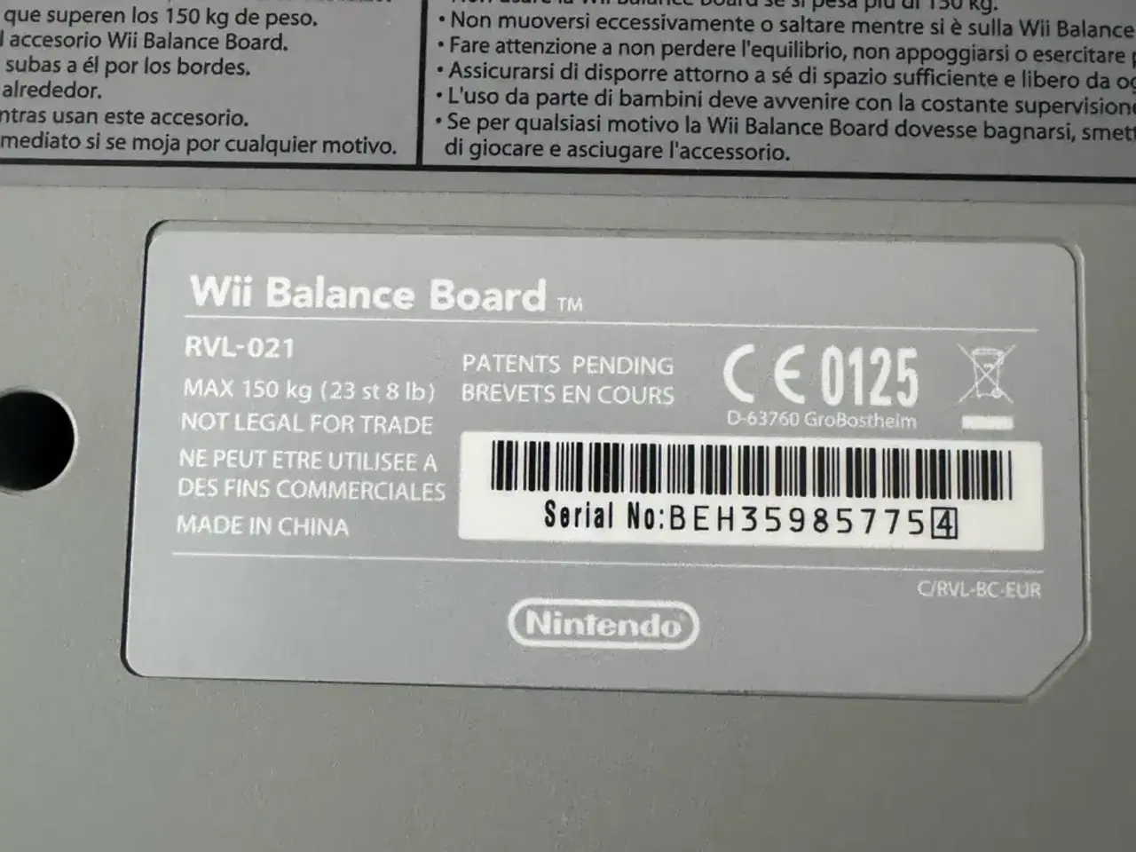 Billede 3 - Originalt Nintendo Wii RVL-021 Balance Board