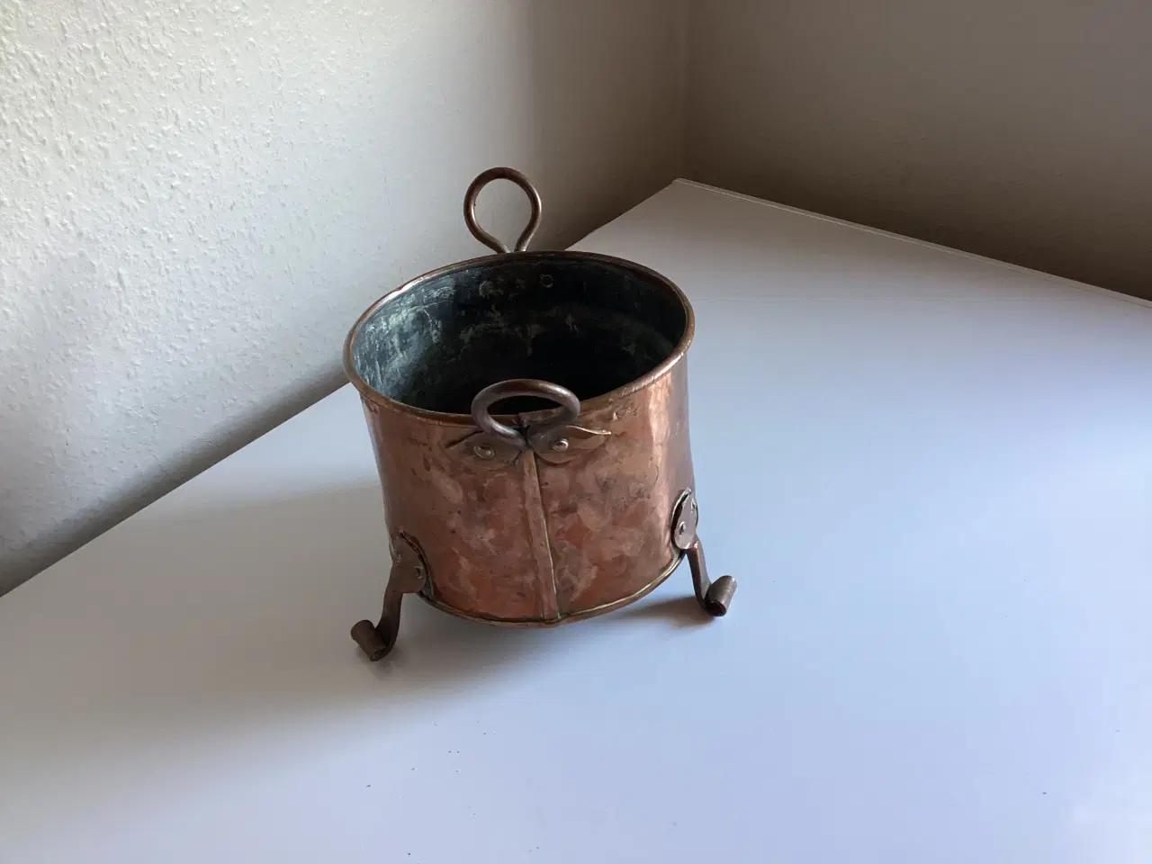 Billede 1 - Kobber urtepotteskjuler Antik