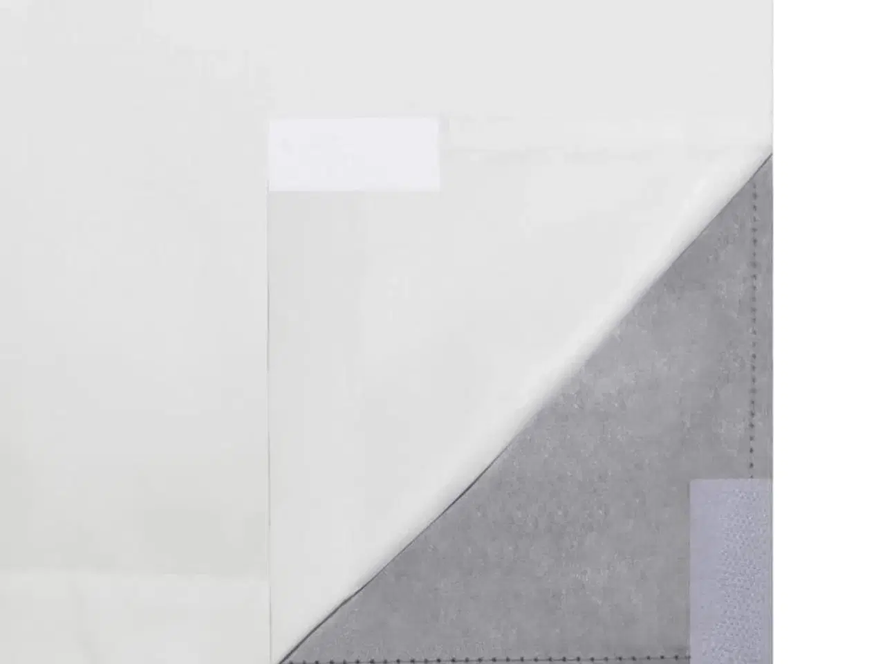 Billede 5 - Mørklægningsgardiner 2 stk. dobbelt lag 140 x 245 cm hvid