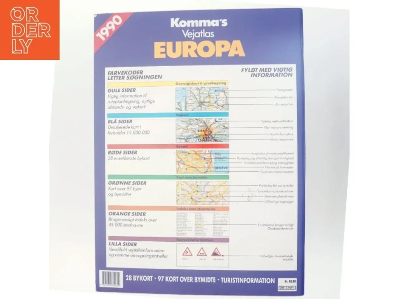 Billede 3 - Komma&#39;s Vejatlas Europa (Bog)