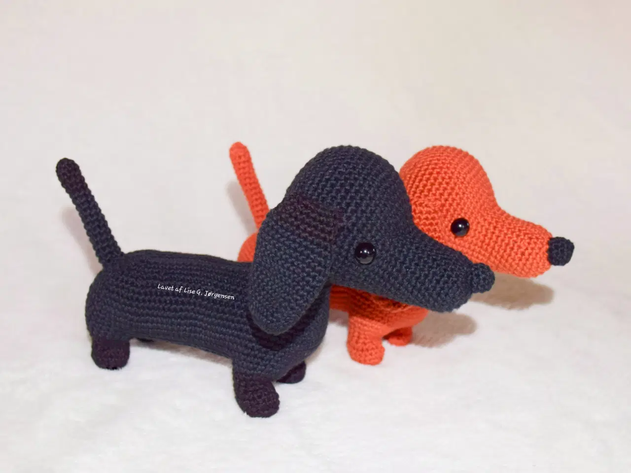 Billede 9 - Hæklede gravhunde, 20 cm