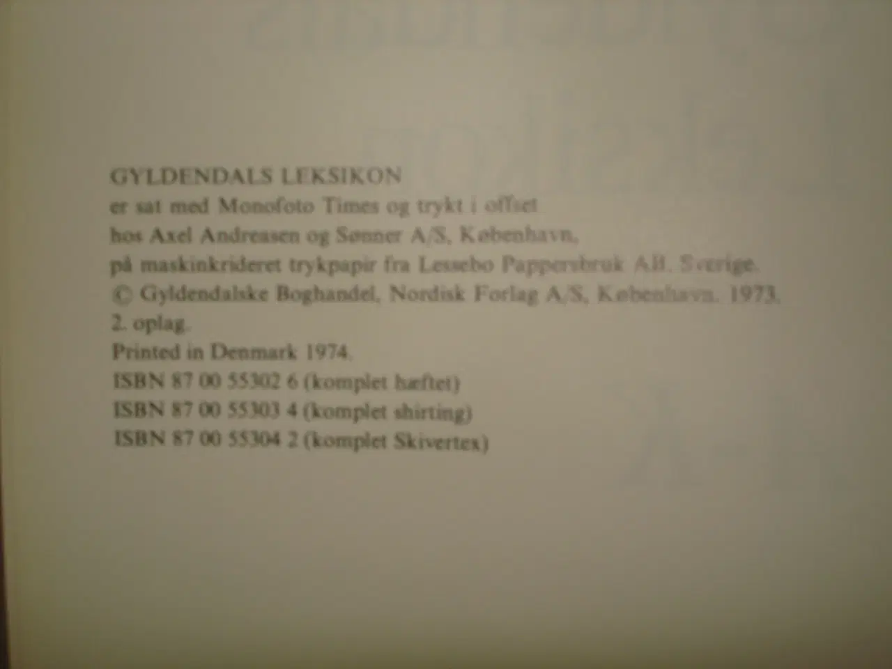 Billede 2 - Gyldendals Leksikon A-K og L-Å