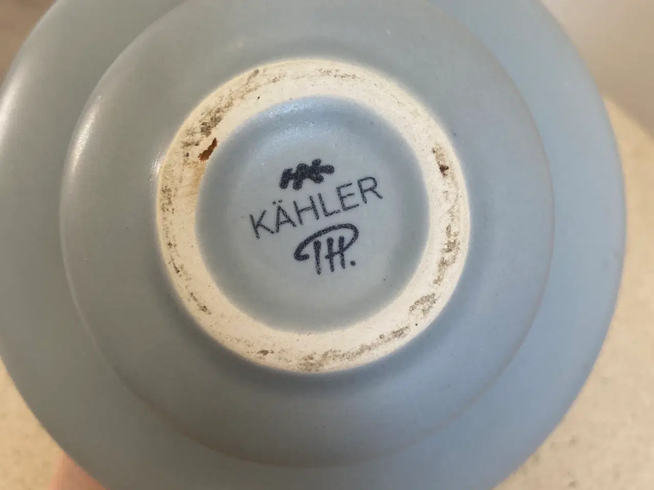 Billede 2 - Kähler vase blå