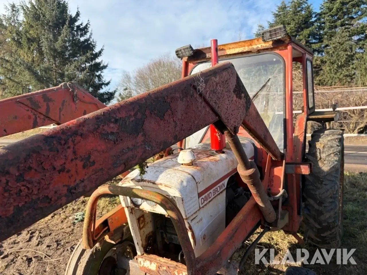 Billede 10 - Veteran Traktor David Brown 885/1 med frontlæsser