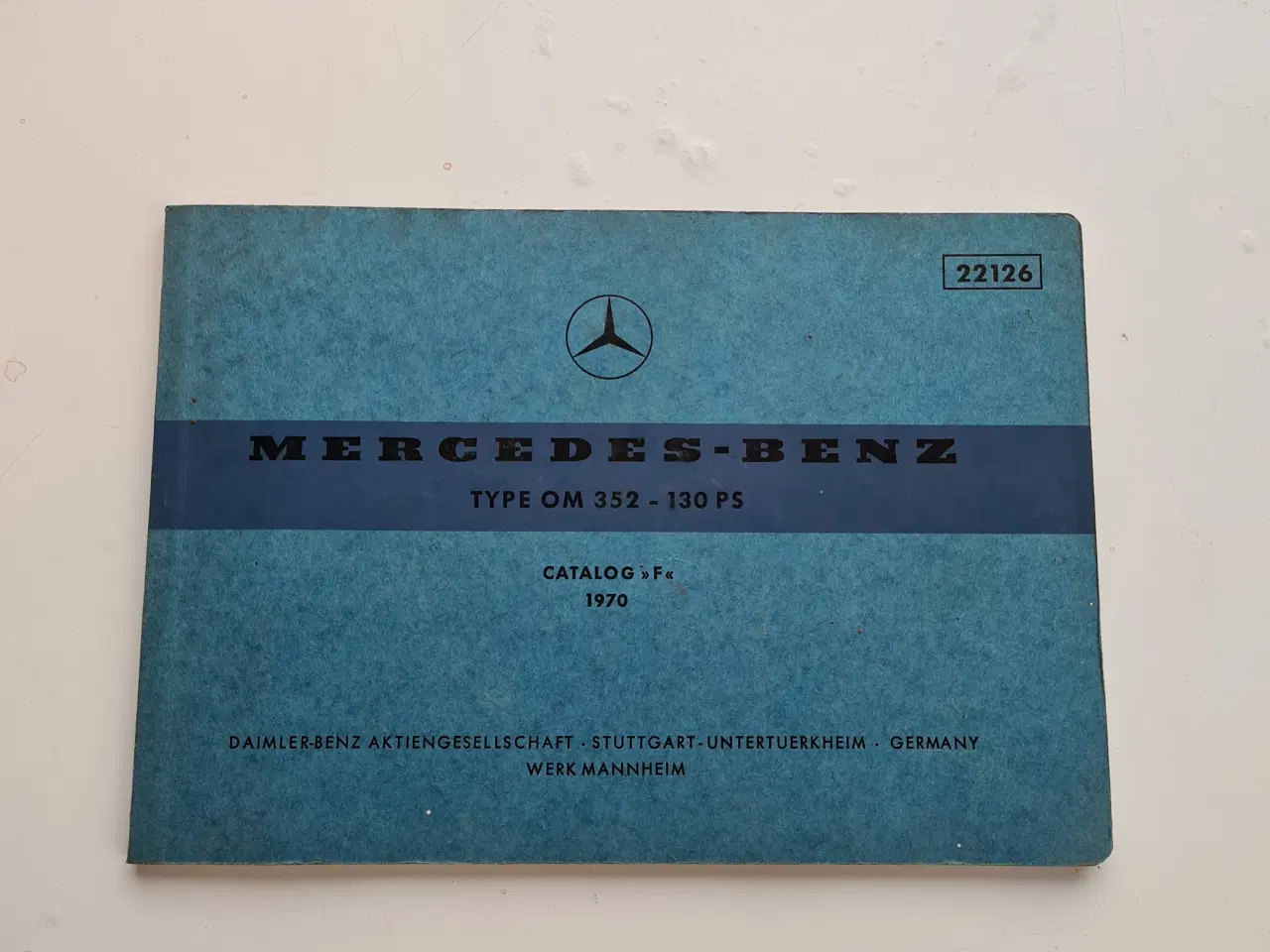 Billede 1 - Mercedes Katalog  OM 352motor  