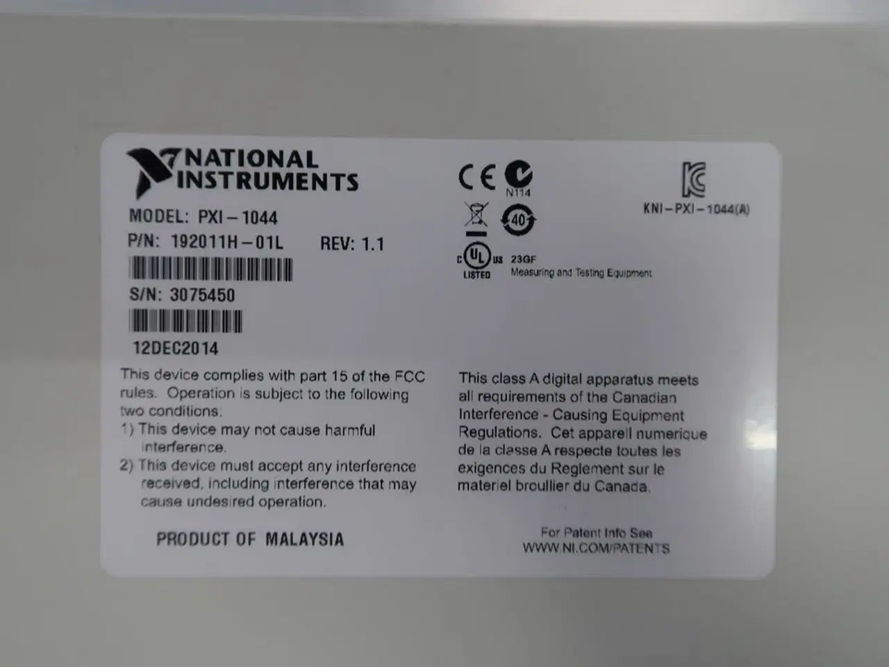 Billede 6 - NATIONAL INSTRUMENTS Ni PXI-1044
