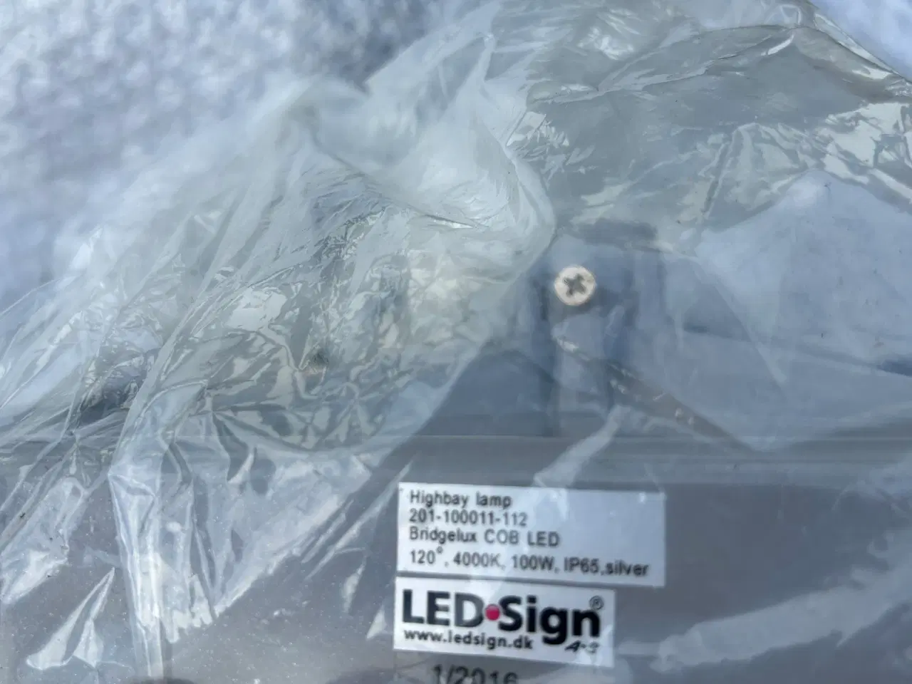 Billede 2 - 2 Stk Highbay Bridgelux Cob Loftlampe 100W