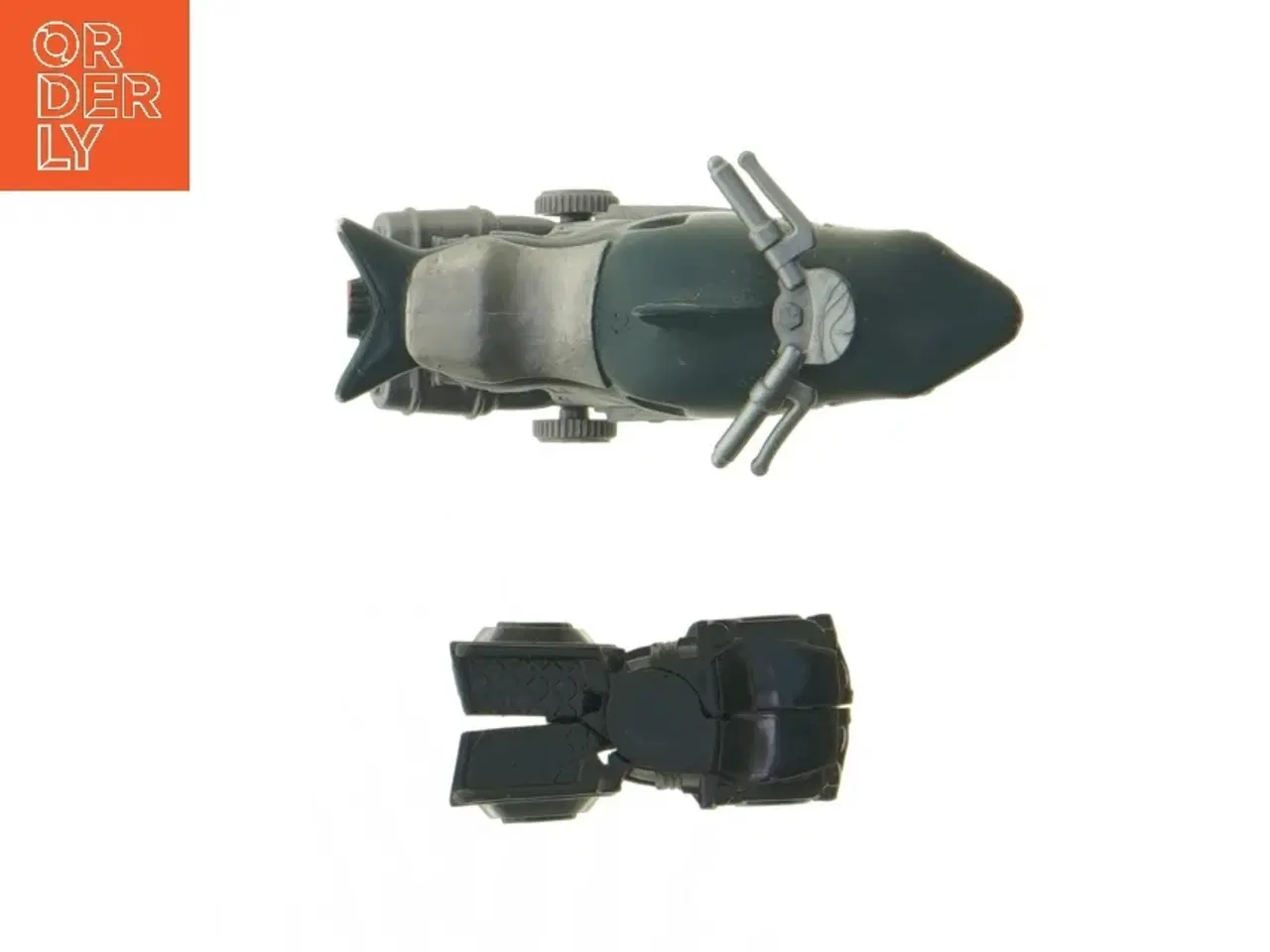 Billede 4 - Legetøjsmotorcykel og lastbil (str. 8,5 cm)