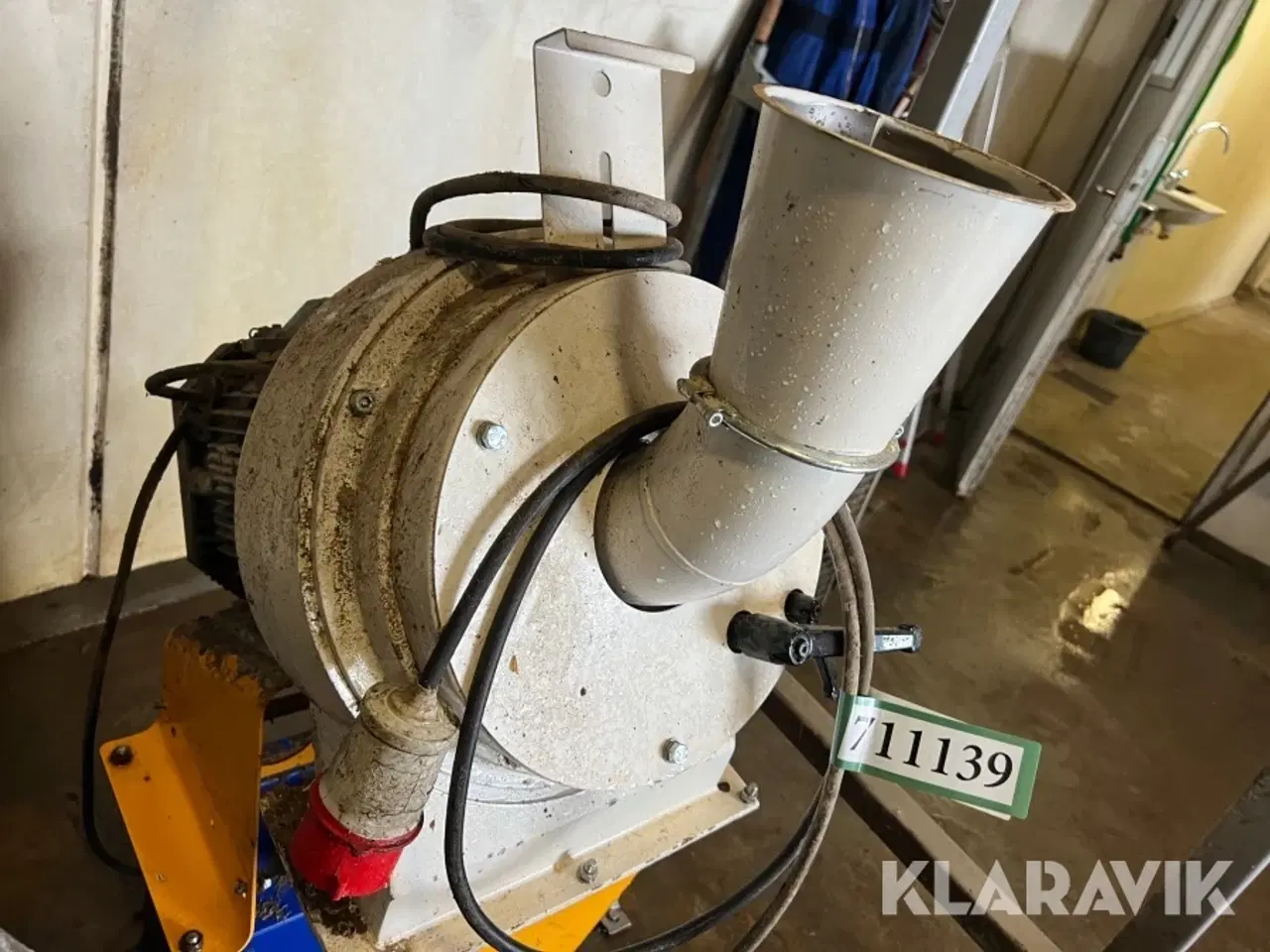 Billede 12 - Skivemølle med manuel styring, kornrenser og snegl Skiold SK2500