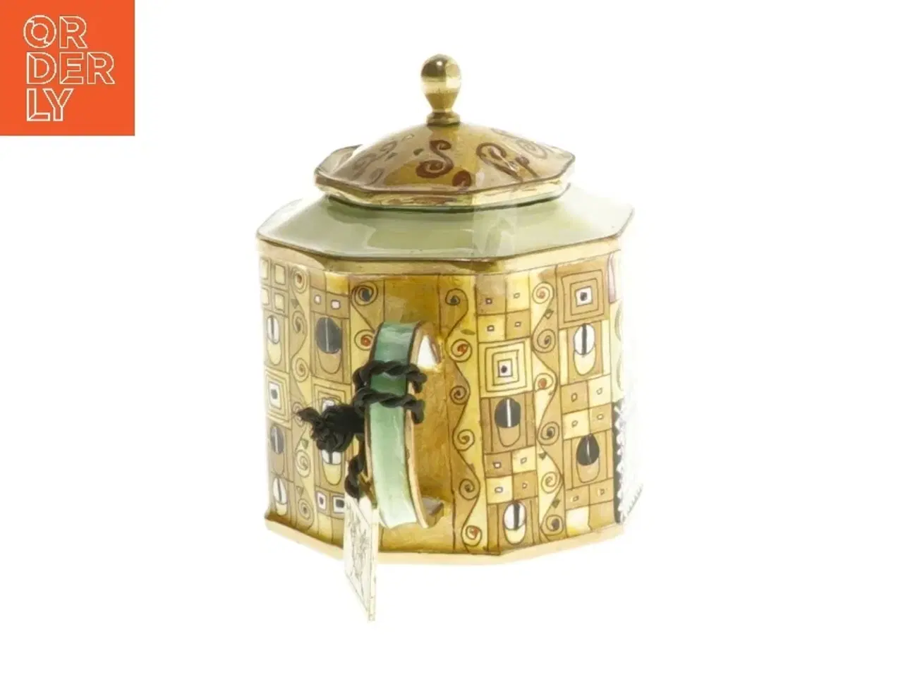 Billede 2 - Dekorativ keramisk tekande fra Goebel (str. 8,5x13 cm)