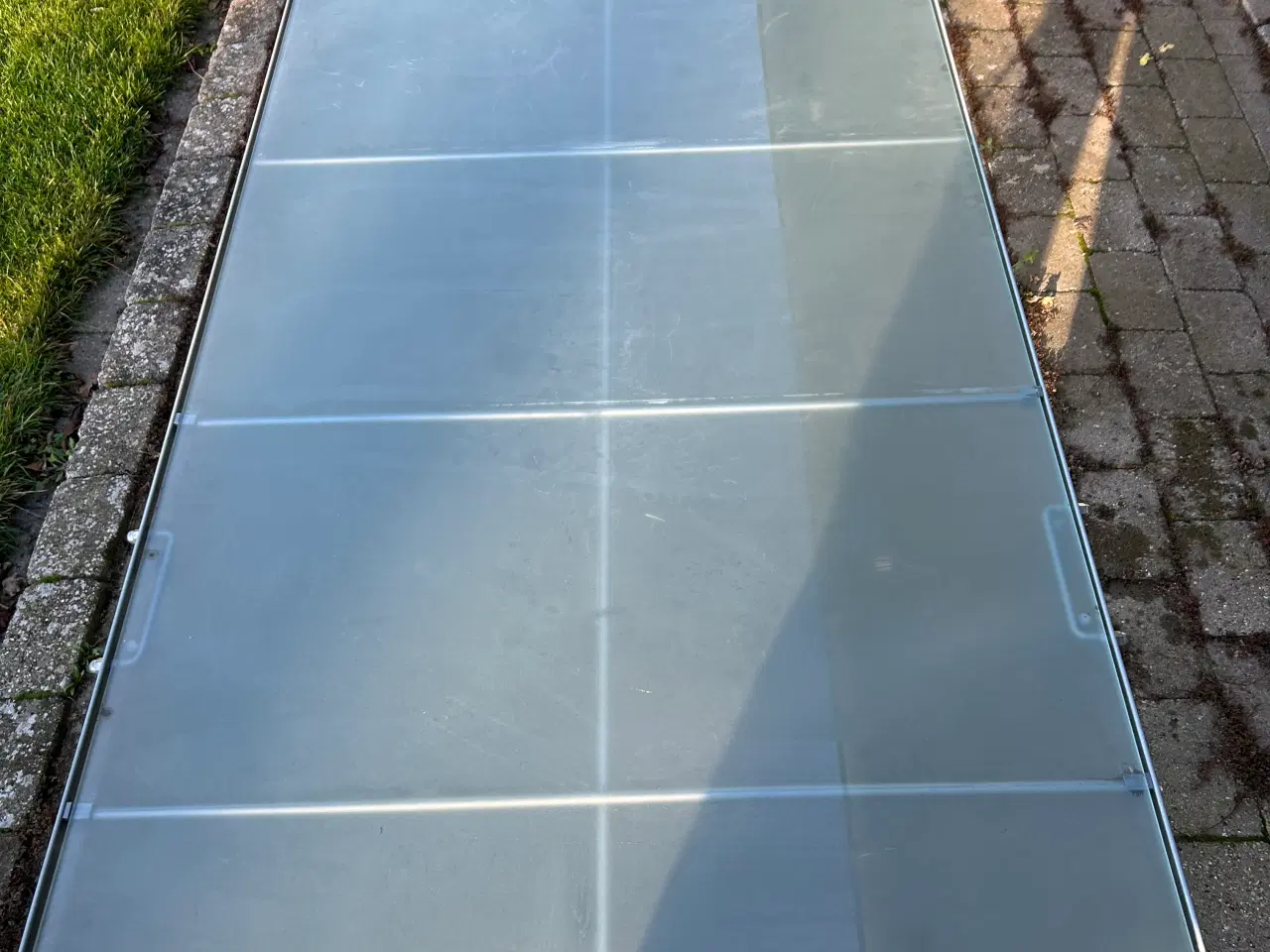 Billede 3 - Glasbord med stål-stel