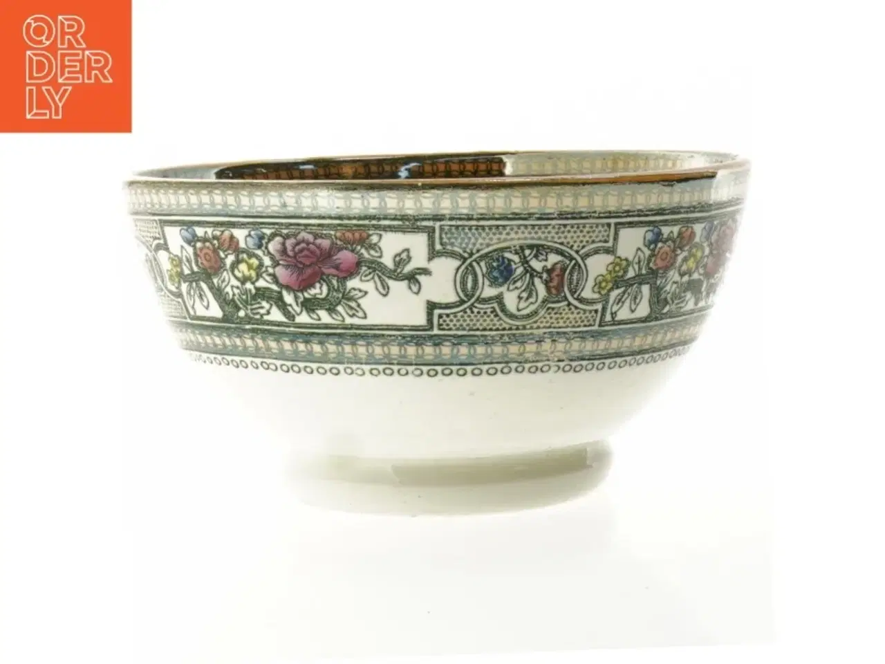 Billede 1 - Dekorativ porcelænsskål (str. 22 x 11 cm)