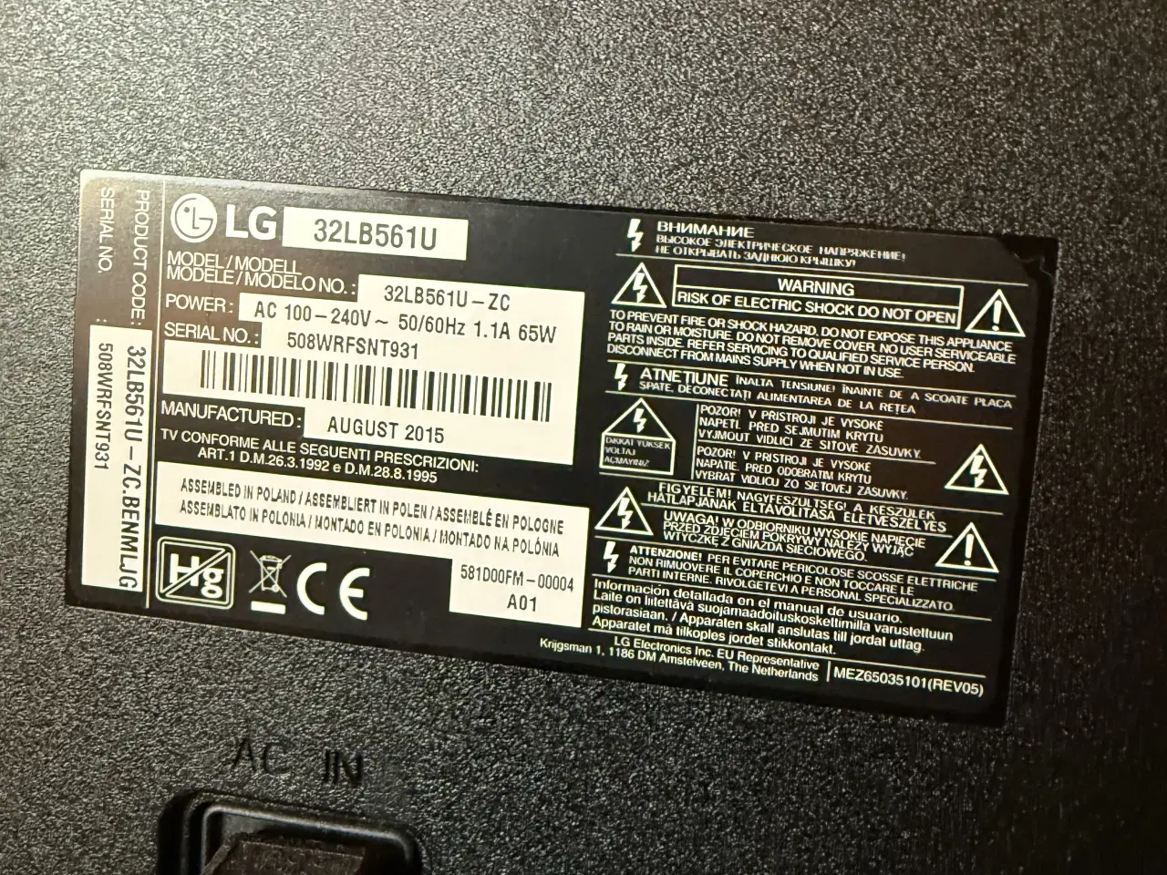 Billede 2 - LG fjernsyn 32 