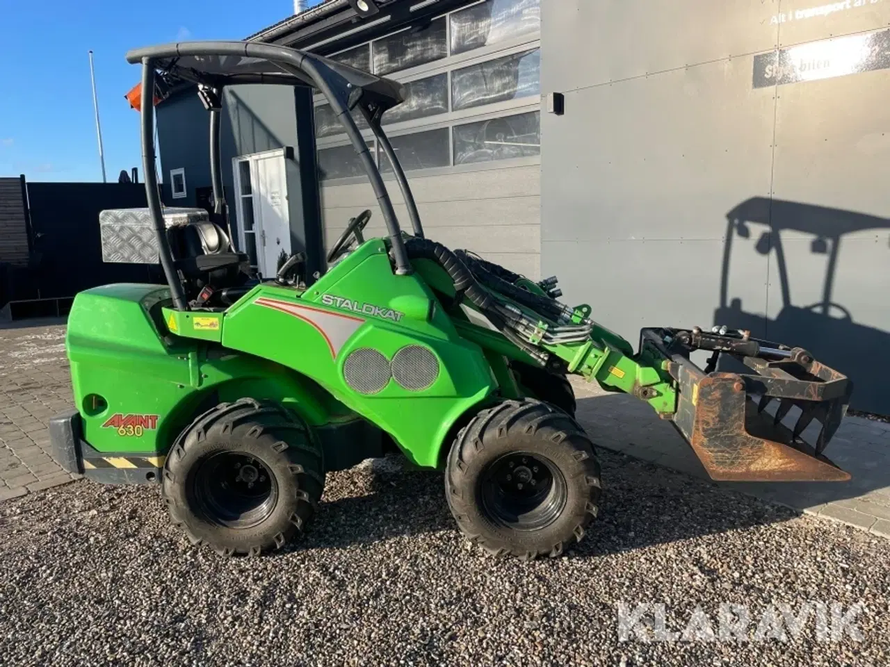 Billede 4 - Minilæsser Avant Staldkat 630 med siloklo