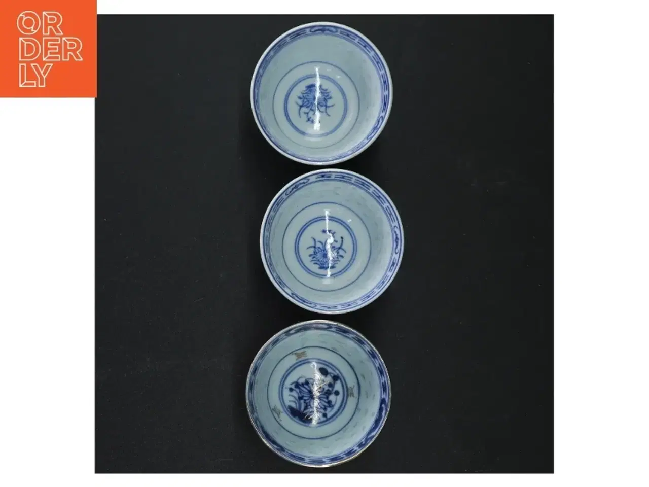Billede 4 - Porcelænsskåle i blåt og hvidt (str. H 6 cm)