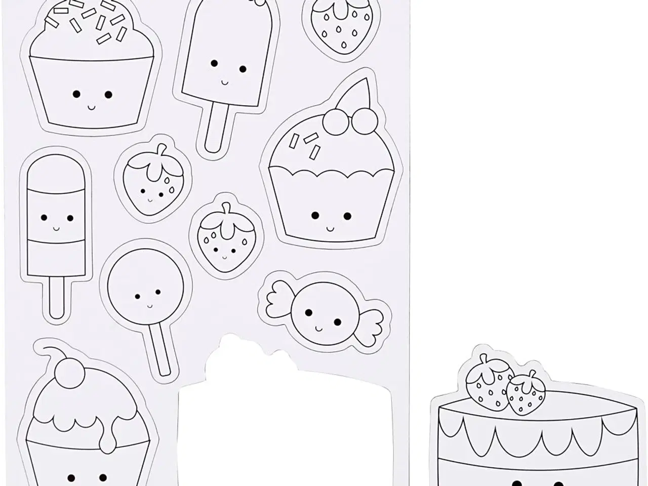 Billede 1 - Magneter, Søde sager, str. 14,85x21 cm, 1 ark