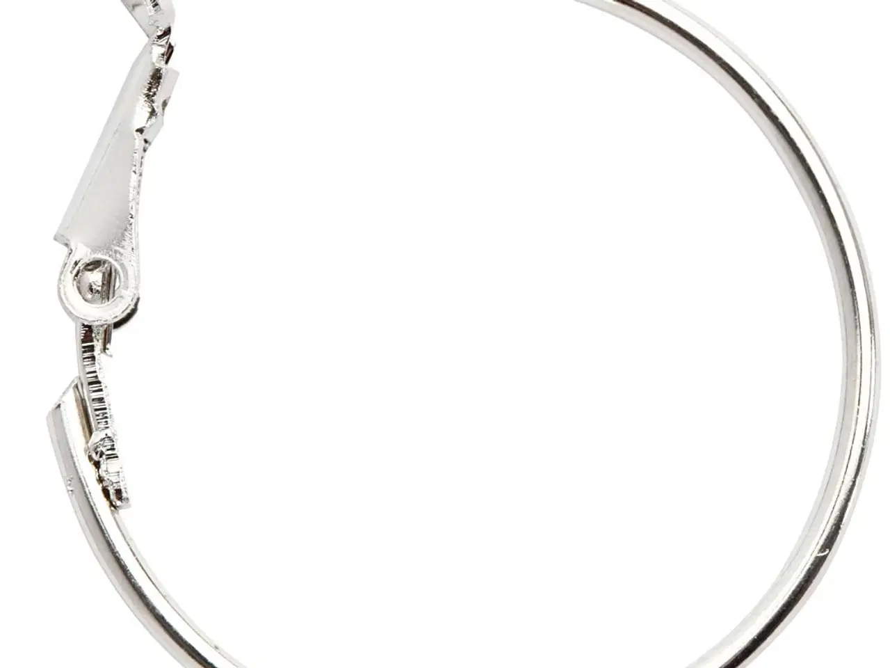 Billede 1 - Forsølvede øreringe 25 mm - 8 stk. pakke