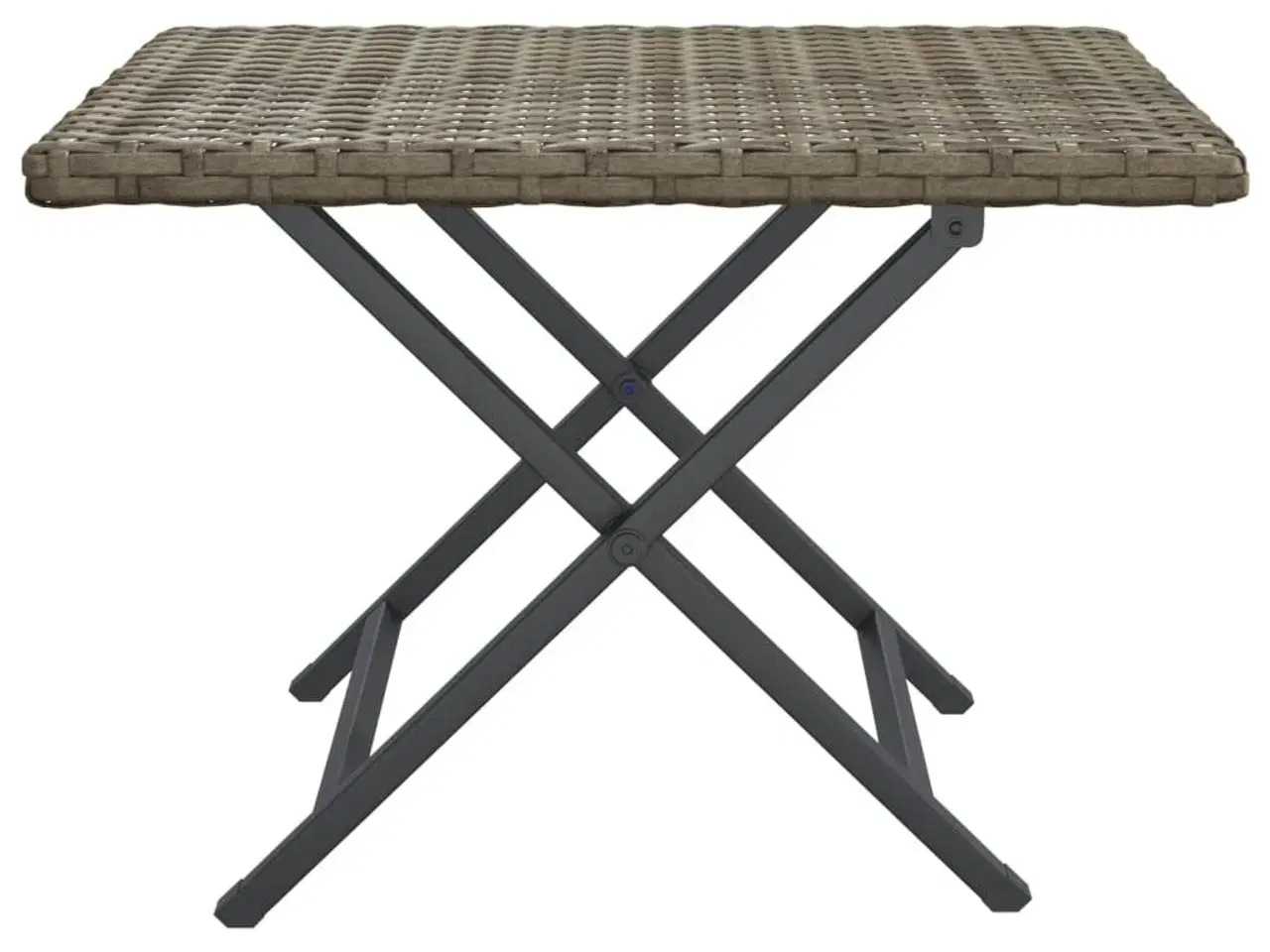 Billede 3 - Foldbart bord 45x35x32 cm polyrattan grå