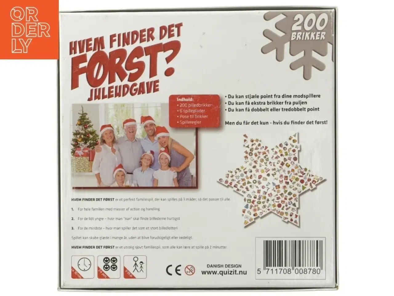 Billede 2 - Brætspil &#39;Hvem finder det først?&#39; - Juleudgave